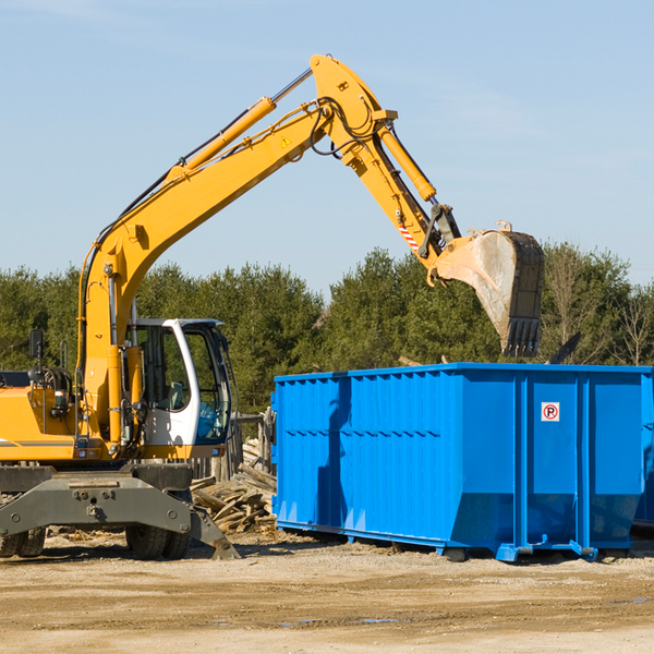 are there any restrictions on where a residential dumpster can be placed in Prospect